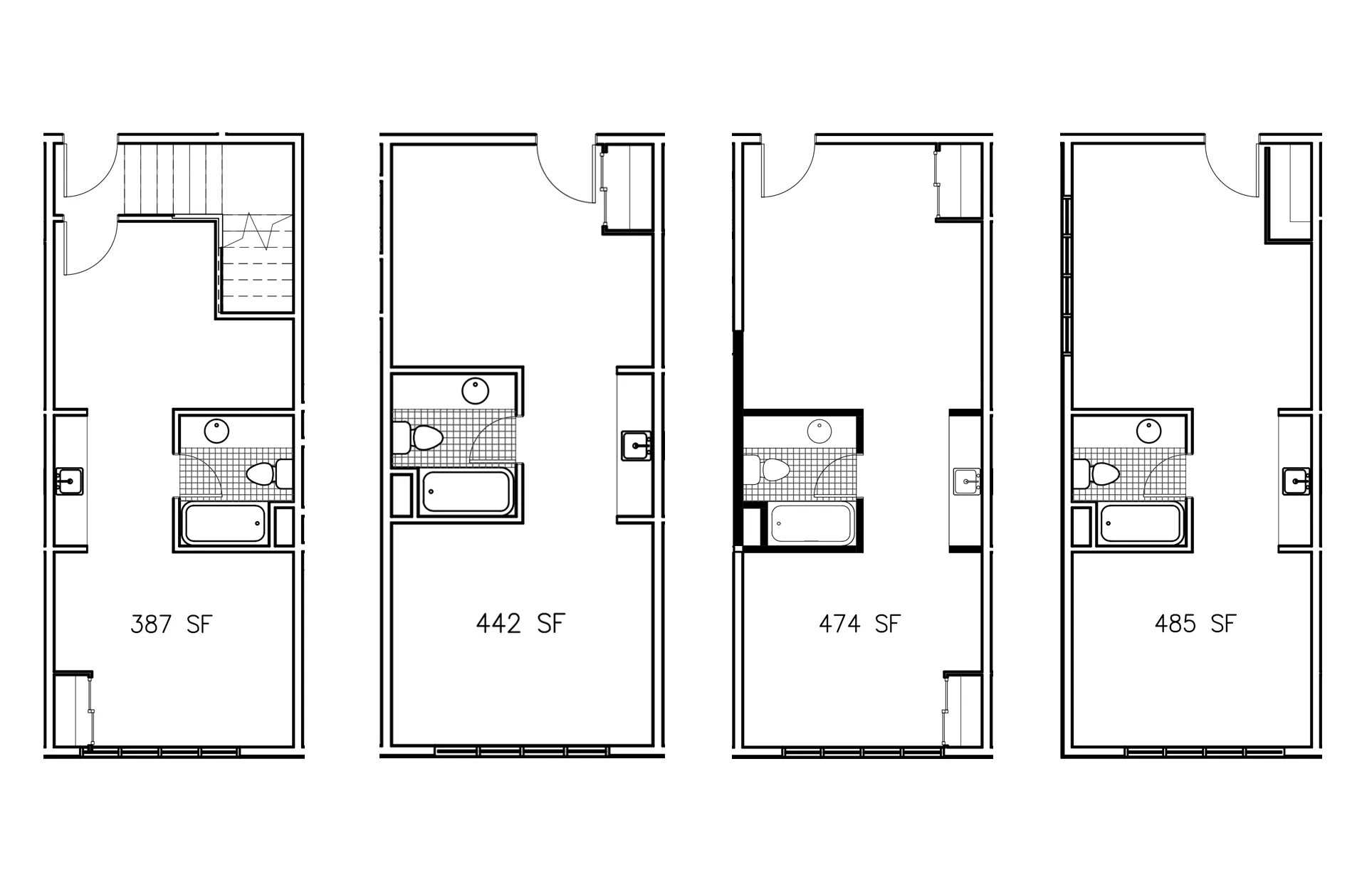1 Bedroom Standard floor plan