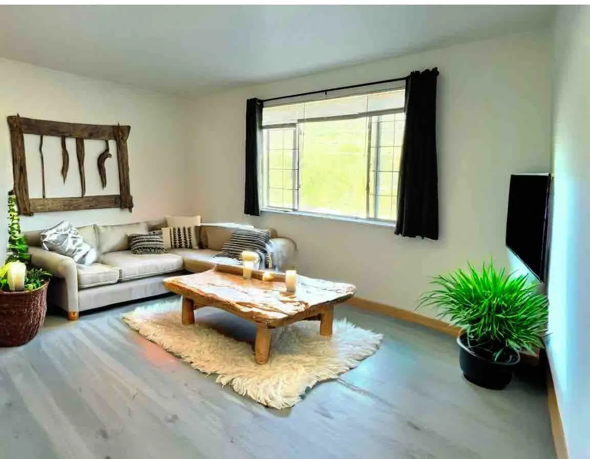 Open floor plan interior